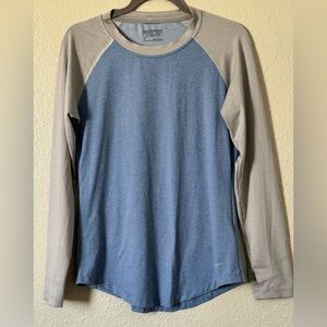 Sold*****Patagonia W Sz.S Tropic Blue/Grey Comfort Crew Base-layer